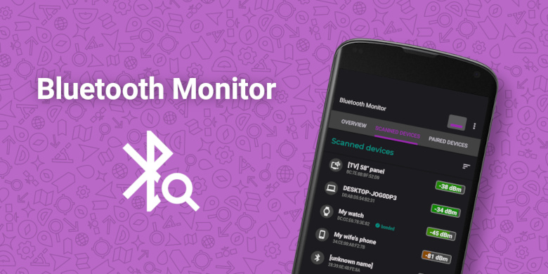 Install Bluetooth Monitor and learn more about surrounding Bluetooth devices!
