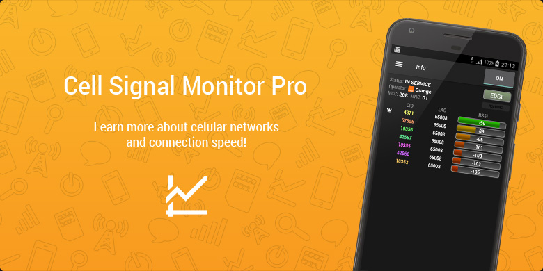 Learn everything about cellular operator with Cell Signal Monitor Pro!