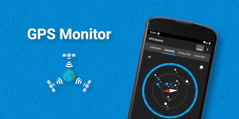 Install GPS Monitor and learn more about navigation satellite systems!